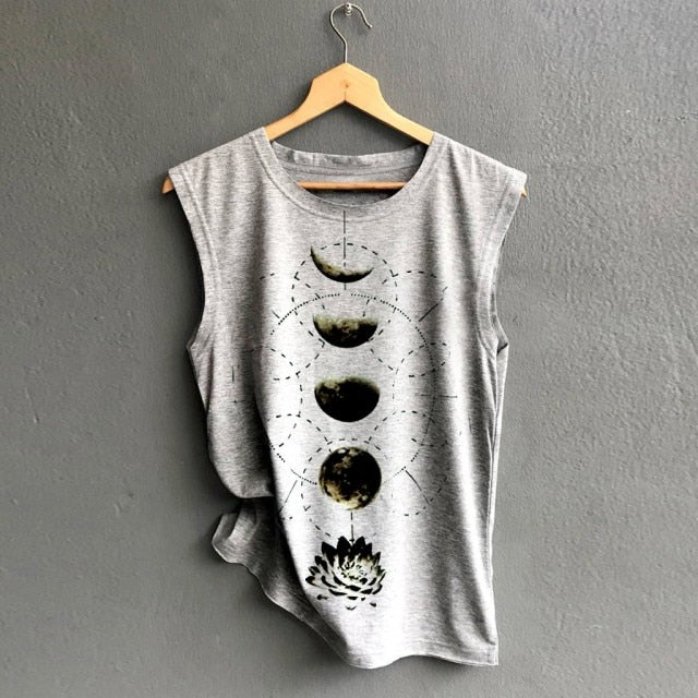 Women Sleeveless Tee-shirt