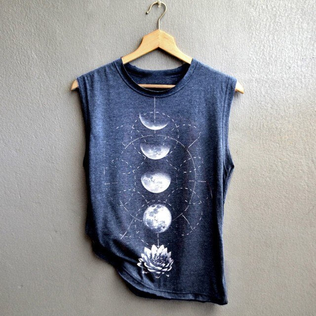 Women Sleeveless Tee-shirt