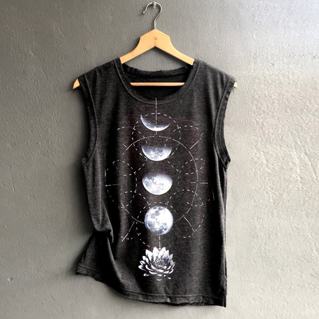 Women Sleeveless Tee-shirt