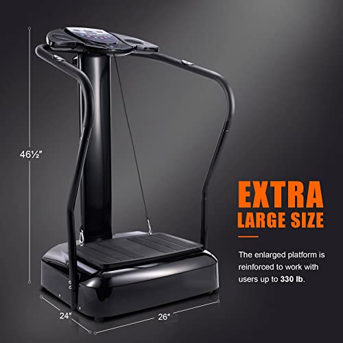 2000W Whole Body Vibration Platform Exercise Machine with MP3 Player (180 Speed Levels Platform)