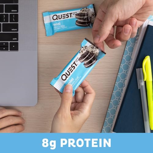 Quest Nutrition Mini Cookies & Cream Protein Bars, 14 Count