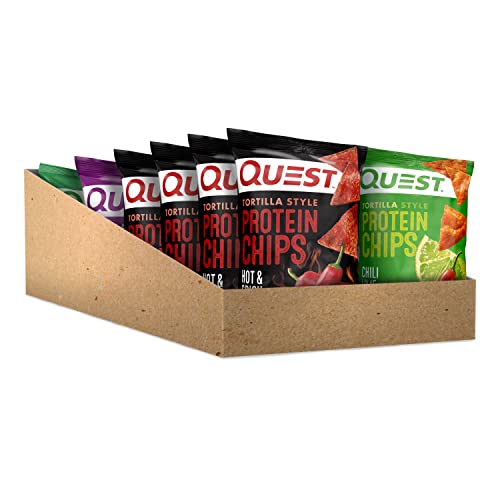 Quest Nutrition Tortilla Style Protein Chips, Spicy Variety Pack, 12 Count (3 Each Flavor)