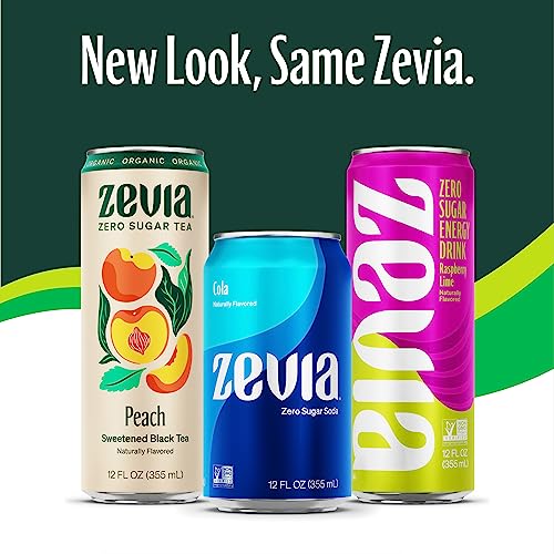 Zevia Zero Calorie Soda, Rainbow Variety Pack, 12 Ounce Cans (Pack of 24)