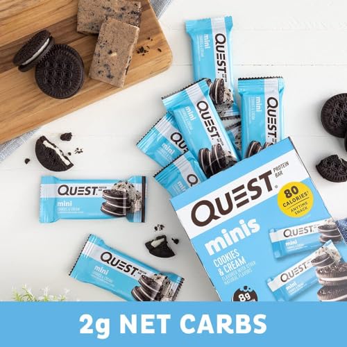 Quest Nutrition Mini Cookies & Cream Protein Bars, 14 Count