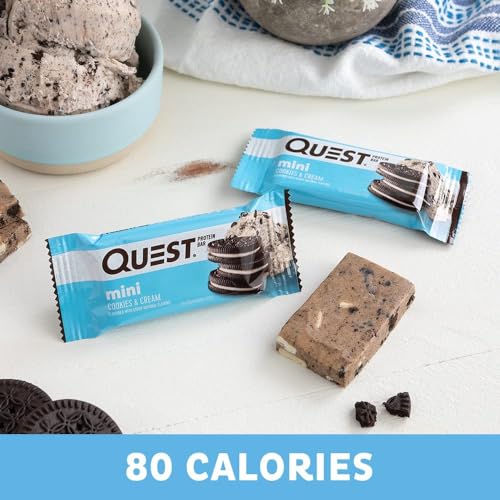 Quest Nutrition Mini Cookies & Cream Protein Bars, 14 Count