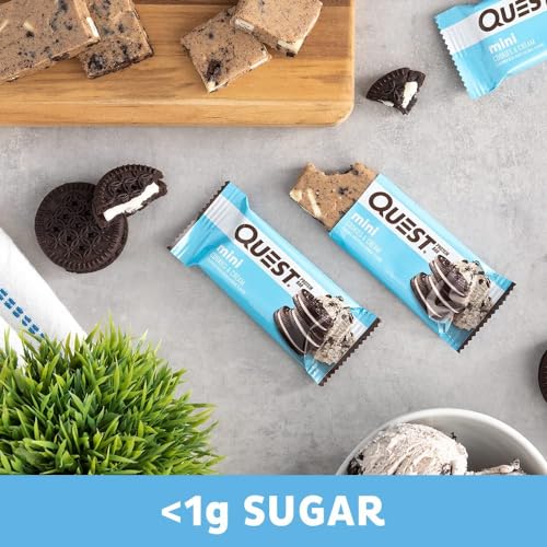 Quest Nutrition Mini Cookies & Cream Protein Bars, 14 Count