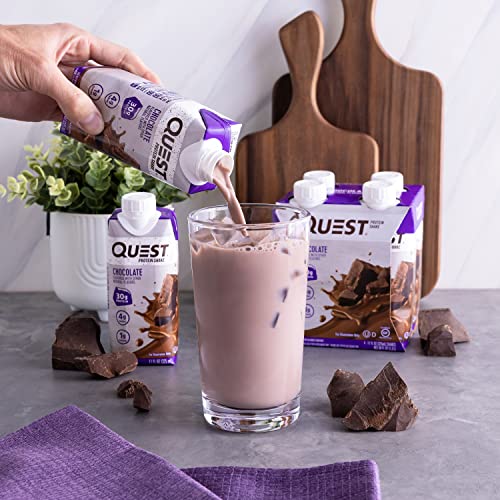 Quest Nutrition Ready To Drink Chocolate Protein Shake, 11 fl oz - Pack of 12