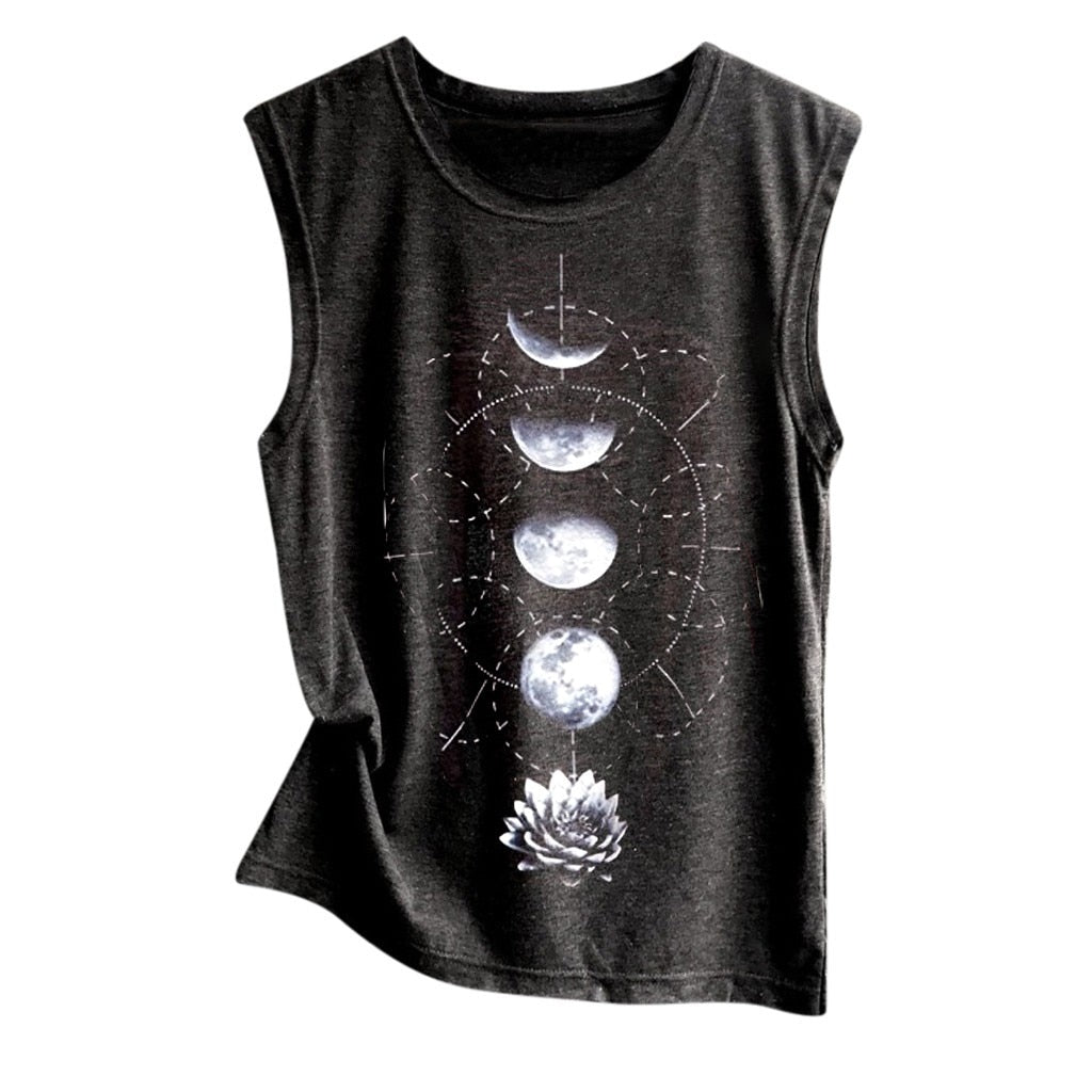 Women Sleeveless Tee-shirt