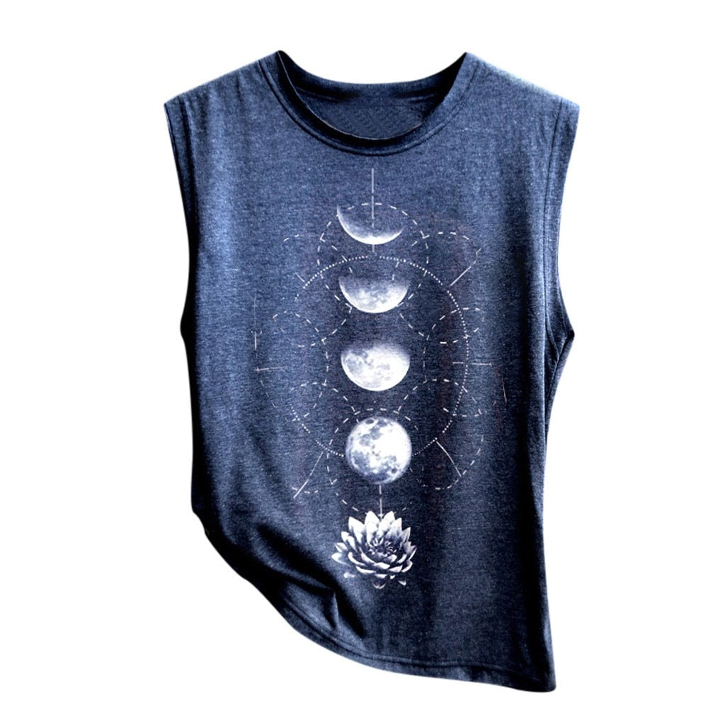 Women Sleeveless Tee-shirt