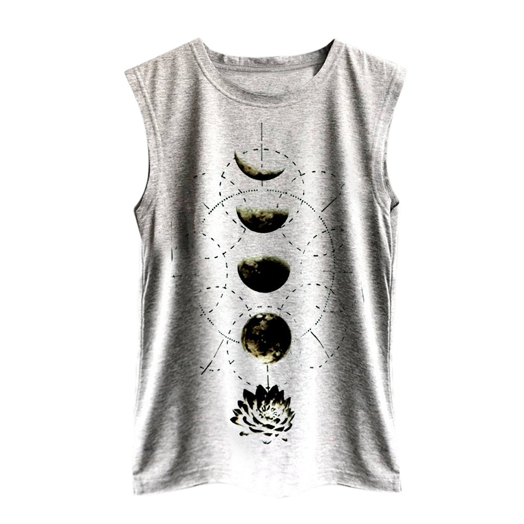 Women Sleeveless Tee-shirt